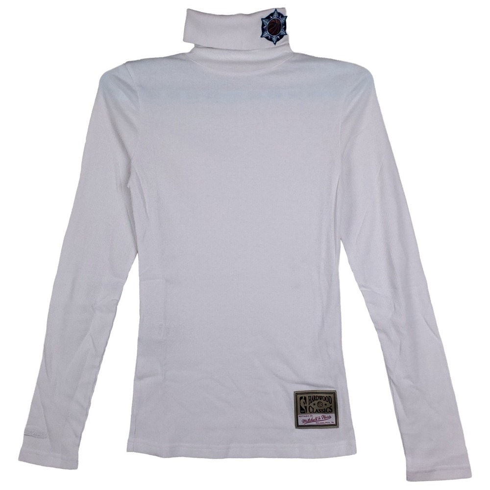 Utah Jazz Mitchell & Ness Womens Small Thermal Longsleeve Embroidery White‎ New